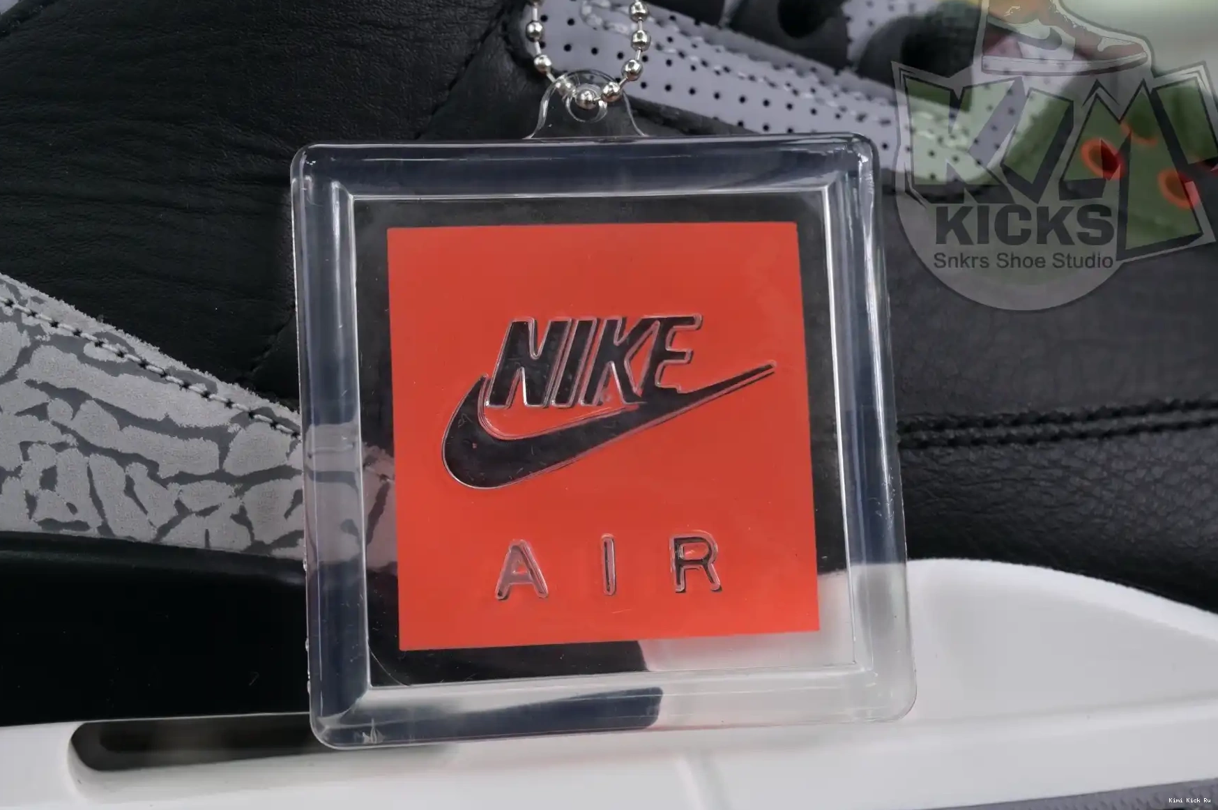 Kimikick Jordan Cement Air 3“Black Reimagined” 0824